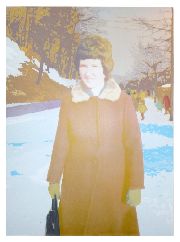 Kurt Pammer, “High Park Stroll”   silkscreen - 30" x 22" - 2011.