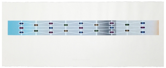 Kurt Pammer, "Windows Immaculata”   silkscreen - 39" x 15" - 2009. 